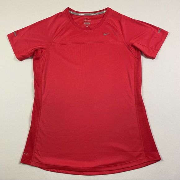 Nike Miler Running‎ T-Shirt Women’s Large Dri-Fit Athletic Lightweight Workout - Picture 1 of 8
